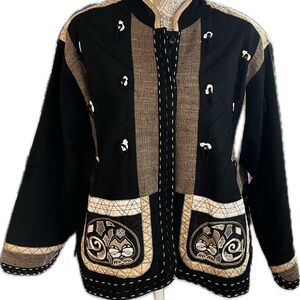 Yak Magic RARE silk and cotton jacket XL Nepal